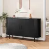 Mobile TV BEALIFE, 130x40x75 cm, con 2 ante a ribalta | Anteprima dell’immagine prodotto 8