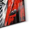 DEQOART Glasbild Echtglas 60x90 cm 'Zebra im Rampenlicht' Produktbild-Vorschau 5