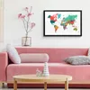 MuchoWow® MuchoWow® Gerahmtes Poster Weltkarte - Bunt - Produktbild-Vorschau 6