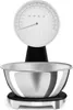 A kitchen scale with a stainless steel bowl. Voir les images du produit