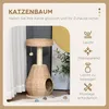 A cat tree with various features highlighted by text and icons. Náhled obrázku produktu