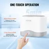 A VEVOR ultrasonic cleaner with instructions on one-touch operation. Podgląd zdjęcia produktu