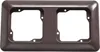 ROTH LANGE 59476 Abdeckrahmen 2-fach Basic braun Produktbild-Vorschau 1