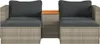 vidaXL 5-tlg. Garten-Sofagarnitur mit Kissen Grau Poly Produktbild-Vorschau 5