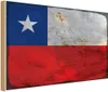 vianmo Holzschild 30x40 cm Chile Flagge Fahne Wappen Produktbild-Vorschau 1