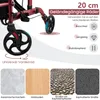 COSTWAY 2in1 Rollstuhl & Rollator klappbar & leicht mit Produktbild-Vorschau 7