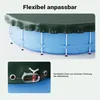 Wiltec Poolabdeckung rund Ø 610 cm, 200 g/m² PE, Produktbild-Vorschau 6