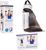 A collage of images showing a Theraband exercise band in its packaging, a close-up of the band, and a brochure demonstrating its use. Produktbild-Vorschau