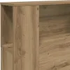vidaXL Čelo postele s policami Artisan dub 200x18,5x102,5 Náhľad obrázku produktu 7