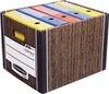 Scatola pieghevole Woodgrain 2 pezzi per riporre oggetti Anteprima dell’immagine prodotto 2