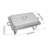 Chauffe-plats 9L Chafing Dish Récipient chauffant en acier Voir les images du produit 6