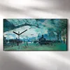 Wanduhr Bürouhr Leinwand Bild 60x30 Ankunft Zuges Gare Produktbild-Vorschau 2