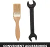 A paintbrush and a wrench are shown against a white background, with the text "CONVENIENT ACCESSORIES" at the bottom. Produktbild-Vorschau