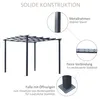 Outsunny Rosenpavillon stabiler Pflanzbogen Rankhilfe Produktbild-Vorschau 5