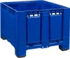 Palettenbox mit Deckel 680l  1200x1000x790 mm Blau - 4 Produktbild-Vorschau 4