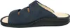 A side view of a navy blue sandal on a white background. Produktbild-Vorschau