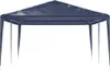 A blue party tent with a silver frame, shown from the front against a white background. Náhľad obrázku produktu