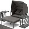 Sonnenliege Aluminium mit Sonnendach – verstellbare Produktbild-Vorschau 7