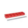 Metall-Wandschiene für 1-3L 970 mm, silber Produktbild-Vorschau 4