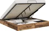 vidaXL Ottoman Bettgestell Altholz 203 x 180 x 25 cm Produktbild-Vorschau 3