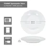 6x Tommy talerz obiadowy Ø24cm biała porcelana 6 osób duży Podgląd zdjęcia produktu 5