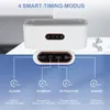 An ultrasonic cleaner with its different timing modes illustrated. Produktbild-Vorschau