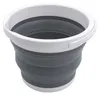 Seau de camping pliable Ø 24 cm gris - 5 L - Seau en Voir les images du produit 1