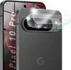 A close-up view of a smartphone's camera module with protective glass covers being applied. Produktbild-Vorschau