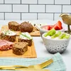 6er Set: Frühstücksbrettchen Holz 22x15 Brotzeitbretter Produktbild-Vorschau 2