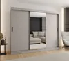 Šatníková skriňa 250 cm CASANDRA so zrkadlom - kašmír Náhľad obrázku produktu 1