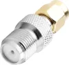 2ks SMA samec na F samica RF koaxiálny adaptér priamy Náhľad obrázku produktu 4