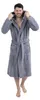 Wewofashion Herren Bademantel Kapuze 1101-2431 Grau Produktbild-Vorschau 4