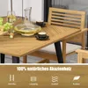 COSTWAY Gartentisch 107x107cm, quadratischer Terrassentisch Produktbild-Vorschau 4