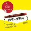 ONLINE® 17307/12 Tintenpatronen für Füller rot 5 St. Anteprima dell’immagine prodotto 2