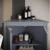 mobiletto bagno Vicco Bianco Grigio 56 x 80 cm con 2 porte, Anteprima dell’immagine prodotto 4