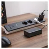 GoSmart Steckdosenleiste + Schalter - 2 m, 4 Steckdosen, USB, weiss-schwarz, PVC, 1,5 mm2 Produktbild-Vorschau