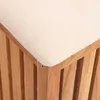 vidaXL Sgabello da bagno 40,5x40x52 cm in legno massiccio Anteprima dell’immagine prodotto 7
