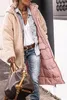 ASKSA Damen Lang Daunenmantel Warm Fleece Reversibel Produktbild-Vorschau 3