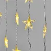 LED Weihnachtsvorhang – Sterne, 120x90 cm, Innen, warm-weiß, Timer Produktbild-Vorschau