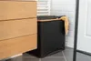 WENKO Bambus Wäschetruhe Trio Ecori in Schwarz 57 x 50 x 37 Produktbild-Vorschau 2