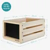 Navaris Holz Schallplatten Kiste mit Kreidetafel - 42,9 x Produktbild-Vorschau 6
