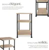 Table d’appoint Memphis 34x30x59cm - Bois clair industriel, Voir les images du produit 3