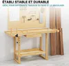 Banco da lavoro Wiltec 151 x 61,5 x 86 cm in legno, banco Anteprima dell’immagine prodotto 9