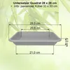 MePla - Untersetzer Quadrat 28x28 taupe Produktbild-Vorschau 3