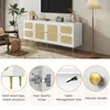 Rattan-TV-Schrank mit 4 Rattantüren, Höhenverstellbaren Produktbild-Vorschau 3