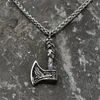 316 THE WOLF AXE 50 cm / Silber / Edelstahlkette Produktbild-Vorschau 2
