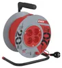 Prodlužovací kabel na bubnu 20 m / 4 zásuvky / červený / PVC / 230 V / 1 mm2 Náhled obrázku produktu