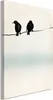 Italienischer Leinwand Leinwandbild - Frozen Sparrows (1 Produktbild-Vorschau 1