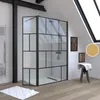 Paroi de douche avec pivot 120+40x195cm - Sérigraphie type Voir les images du produit 7