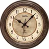 AMS 5544 Wanduhr Funk Funkwanduhr analog braun rund Produktbild-Vorschau 1